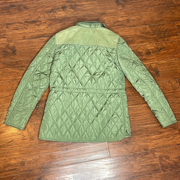 Coach Authentic Women’s Legacy Quilted Jacket Leather Juniper Size Small - Picture 2 of 8
